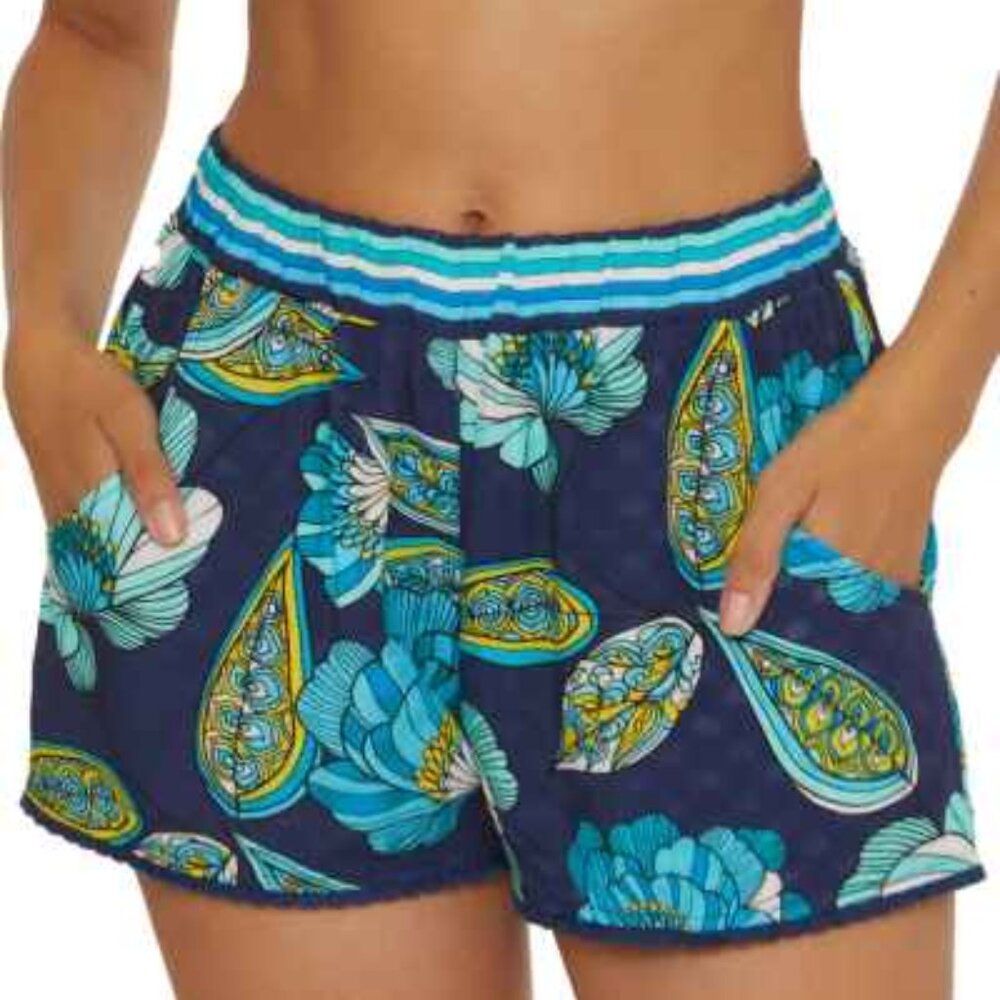 🌴Women's Pirouette Swim Cover-Up Pocket Short Sz Med $94🌴